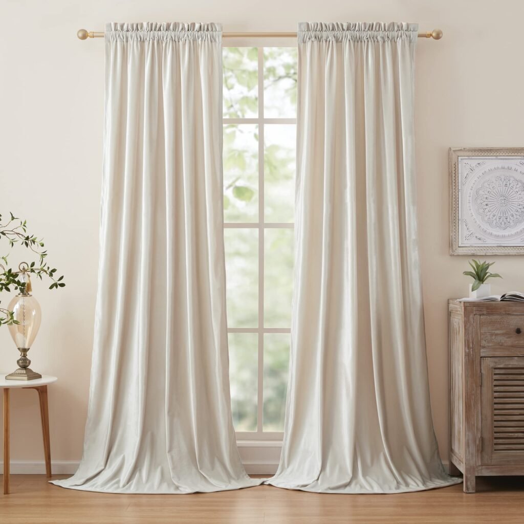 Ivory Cream blackout curtain