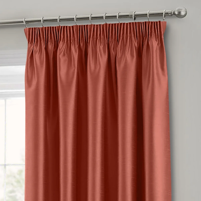 Silk Pencil Pleat Curtains